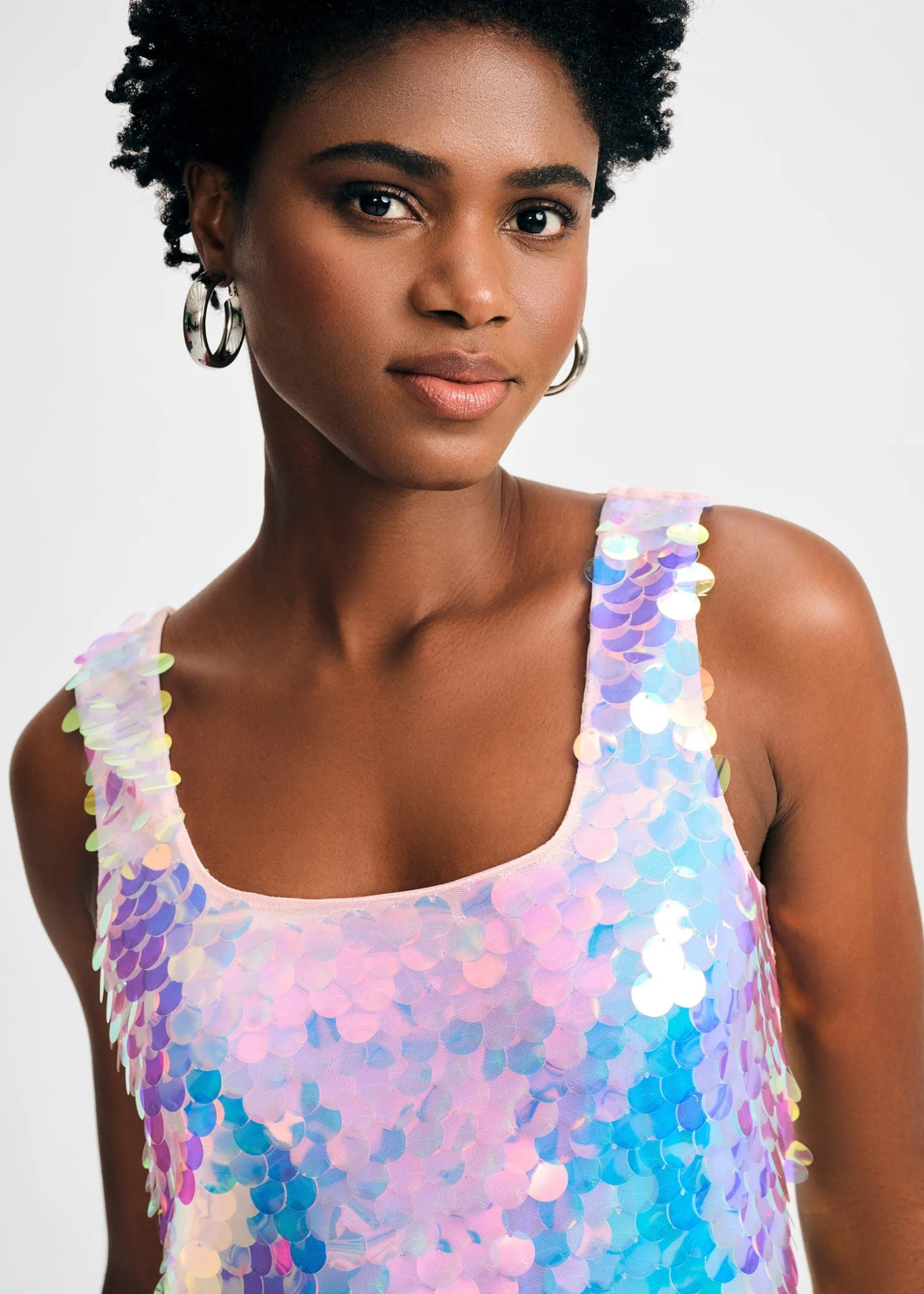 Paillette Tank Dress